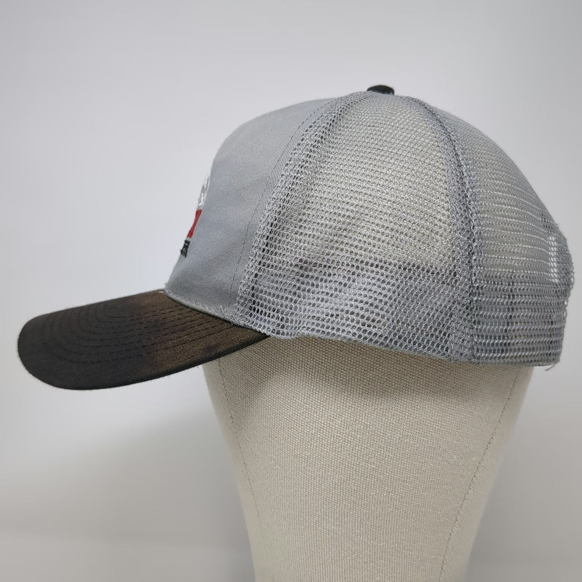 OTTO Trucker Hat Gray One Size Smith Power Products Mountain Logo Mesh Snapback