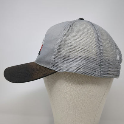 OTTO Trucker Hat Gray One Size Smith Power Products Mountain Logo Mesh Snapback