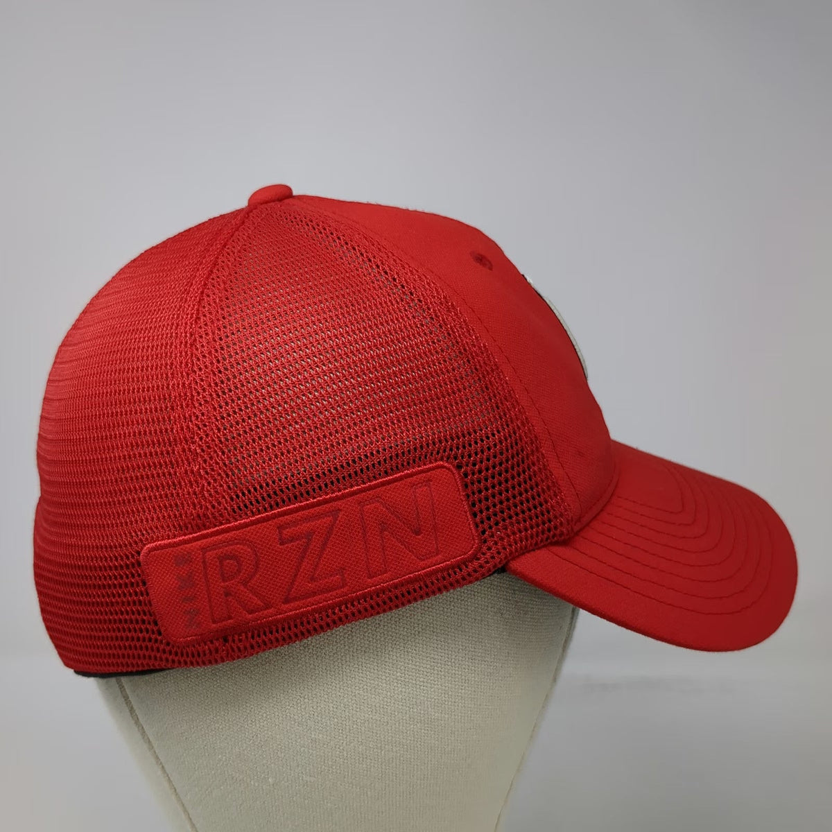 Nike Baseball Cap Red M Tiger Woods TW Logo Vapor RZN Mesh Back Golf Hat