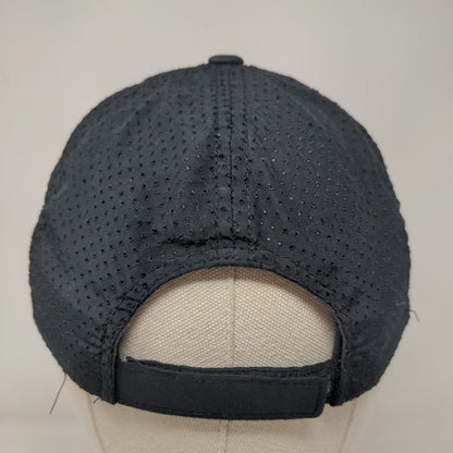Trulieve Strapback Hat Black One Size Embroidered Breathable Port Authority