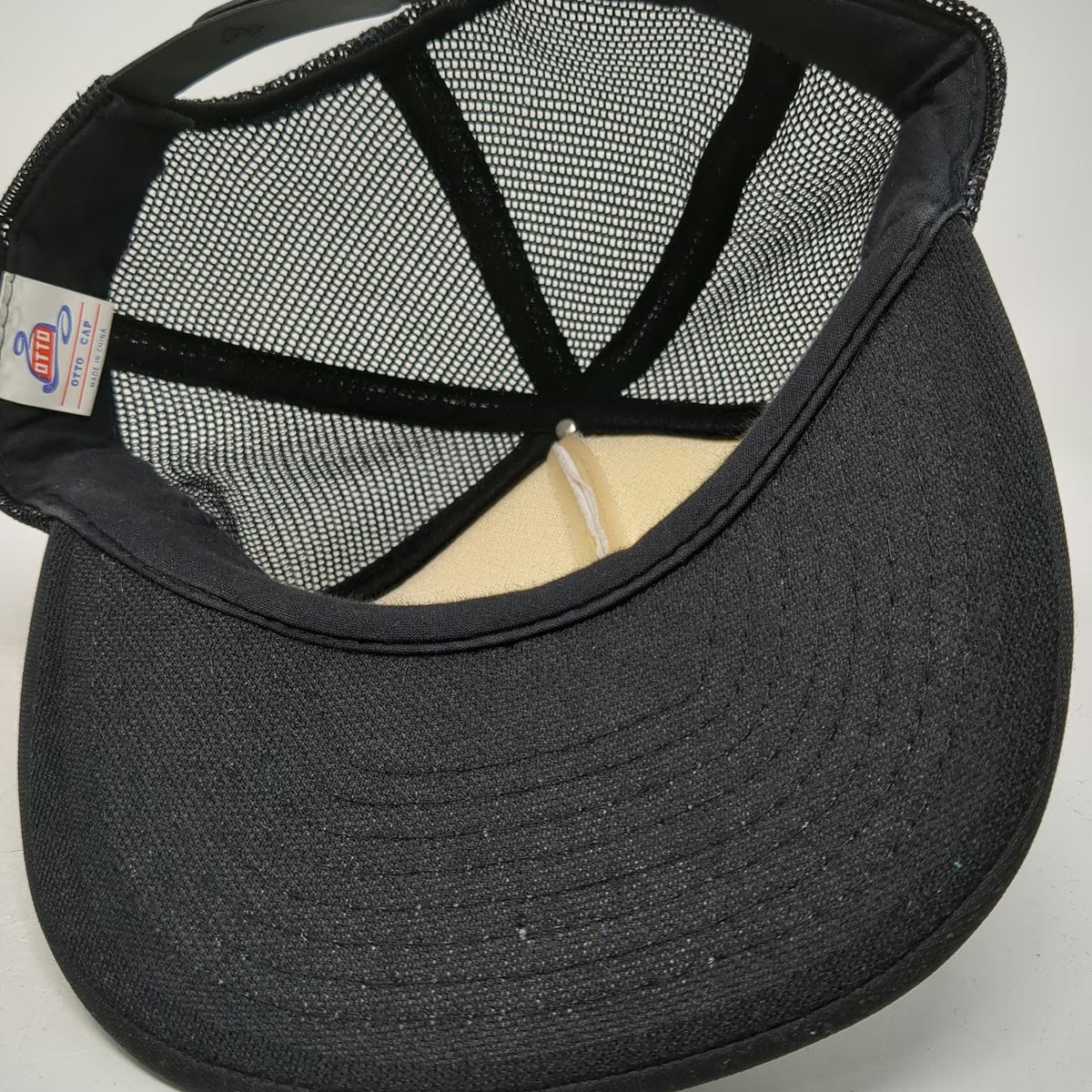 Otto Trucker Hat Black One Size Taylor Trucking Idaho Oak Leaves Mesh Snapback