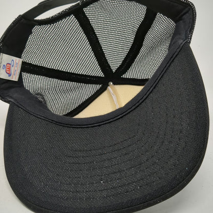 Otto Trucker Hat Black One Size Taylor Trucking Idaho Oak Leaves Mesh Snapback