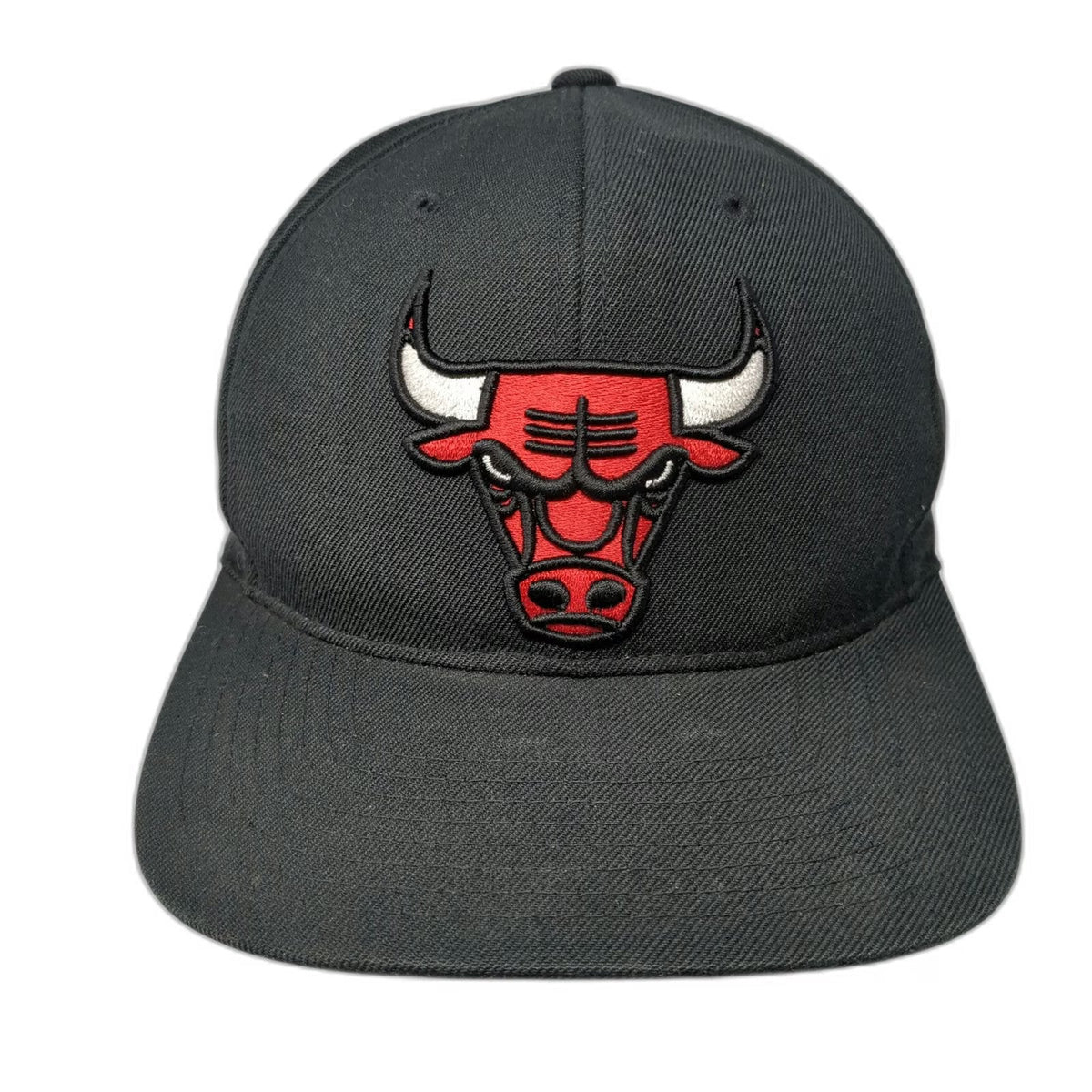 Chicago Bulls NBA Mitchell & Ness Snapback Hat Black One Size Embroidered Logo