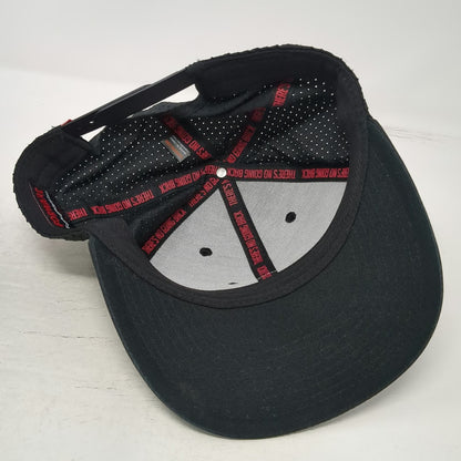 Forward Academy FWD Patch Trucker Hat Black One Size Mesh Back Snapback Cap
