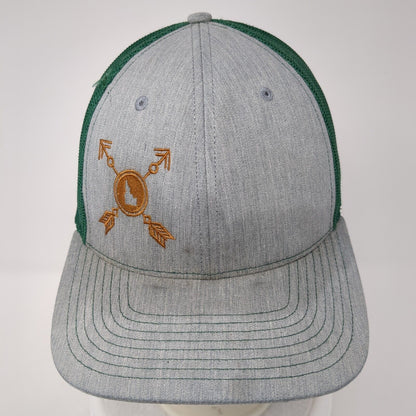 Arrow Logo Snapback Mesh Back Trucker Hat Multi One Size Richardson