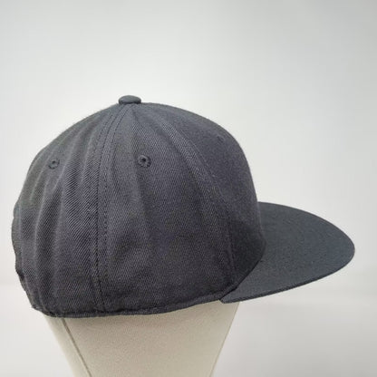 Troy Lee Designs Snapback Hat Gray One Size Embroidered Logo Flat Brim Wool Cap