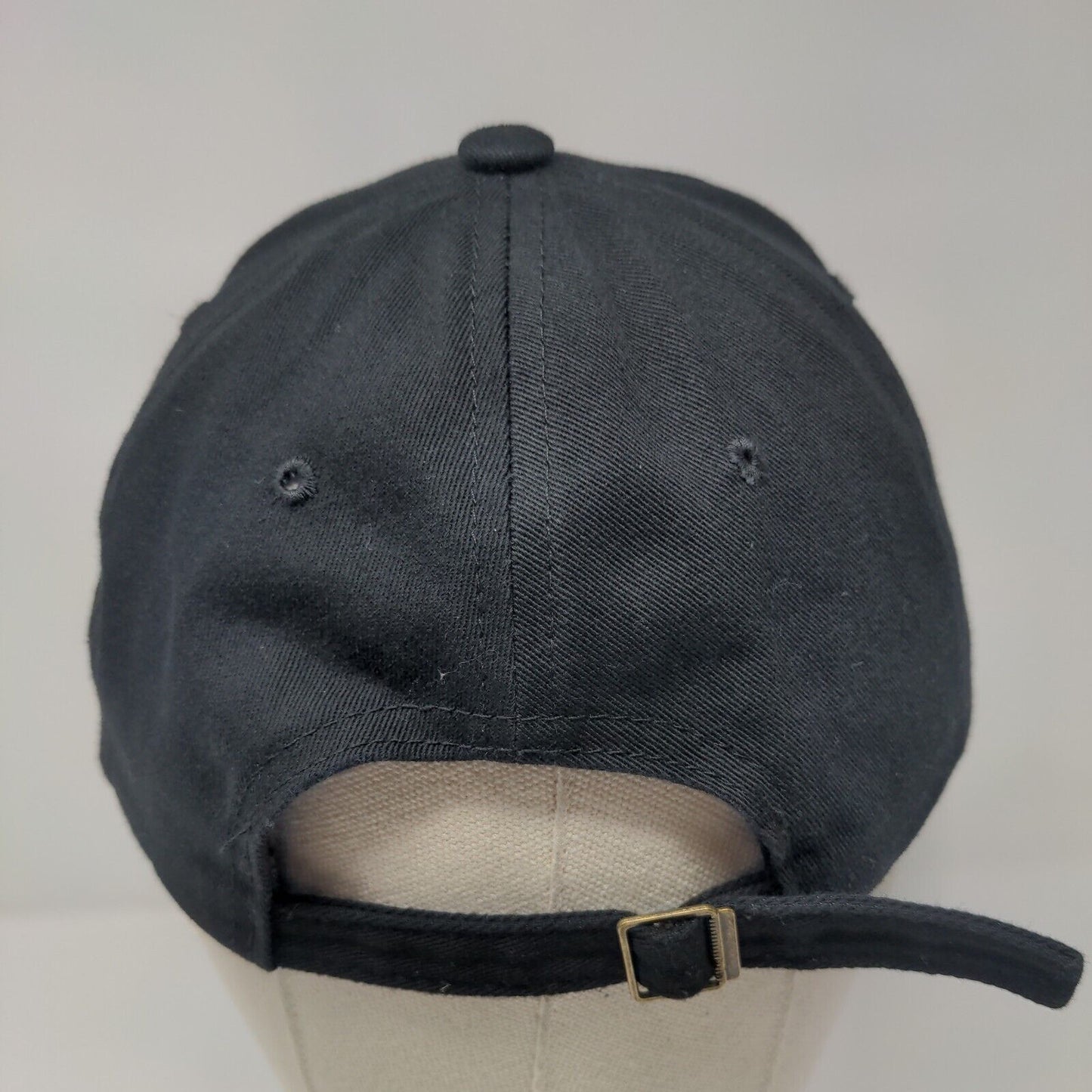 Astronaut Slideback Hat Black One Size Adjustable Embroidered 6 Panel