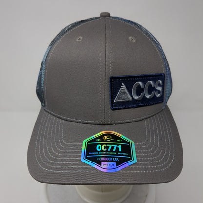 CCS Snapback Mesh Back Trucker Hat Camo One Size Outdoor Cap 6 Panel