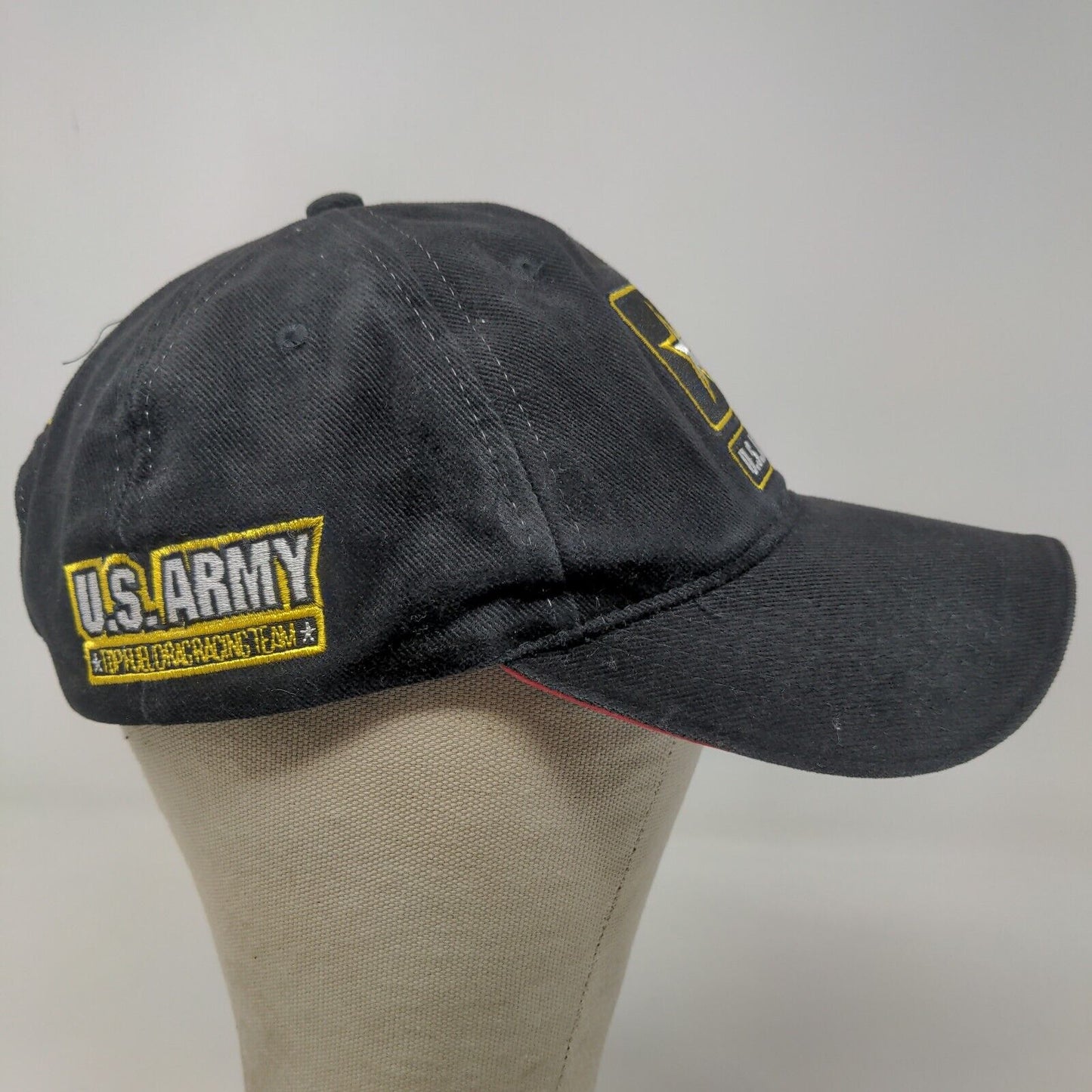 U.S. Army Top Fuel Drag Racing Team Men's Snapback Hat Black Embroidered Logo