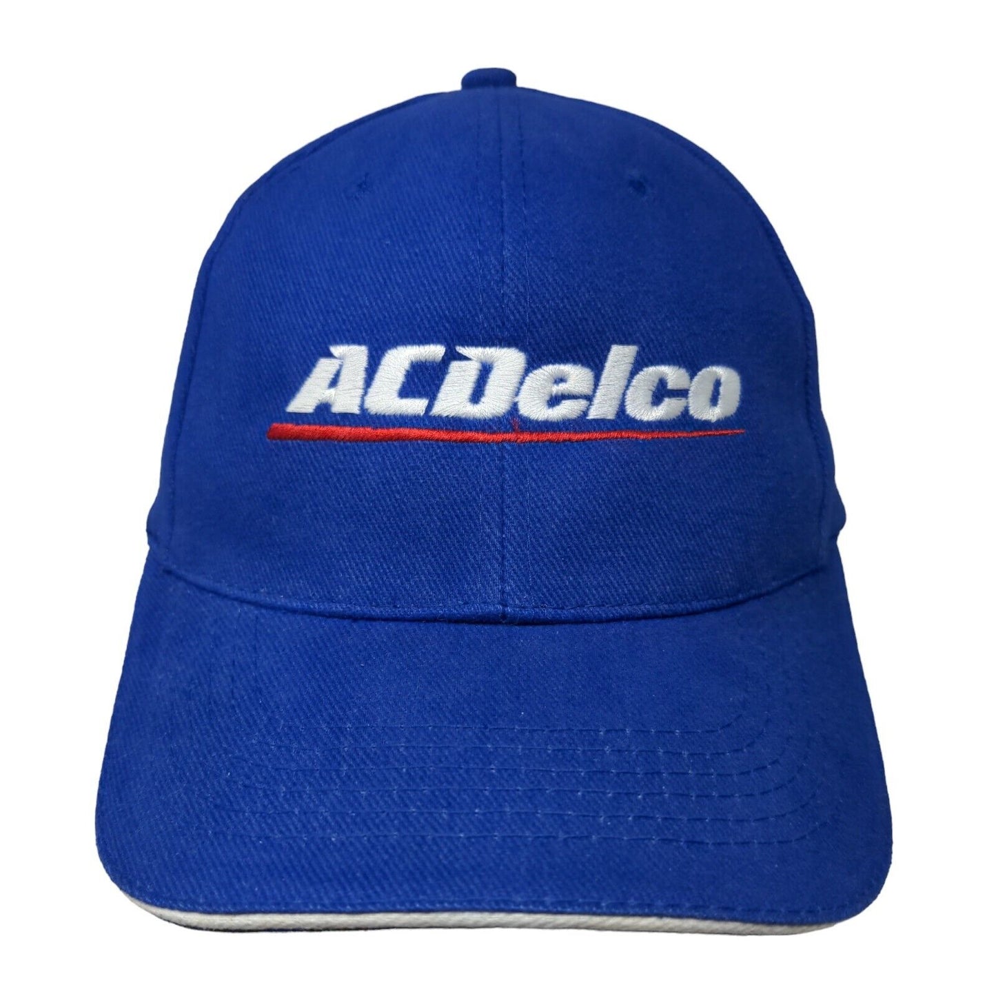 ACDelco Slideback Hat Blue OSFA Adjustable Embroidered Vented Holes 6 Panel