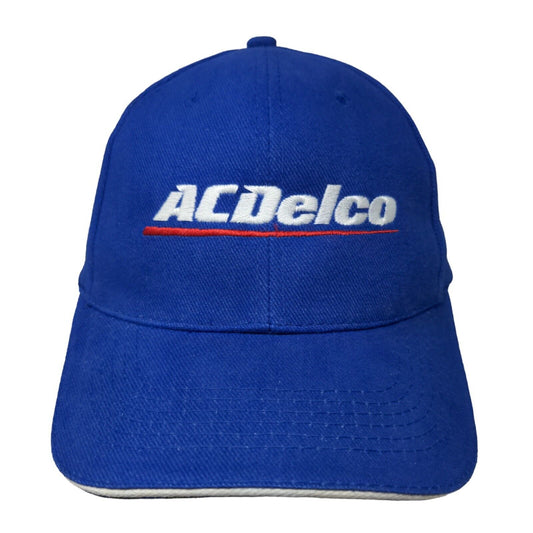 ACDelco Slideback Hat Blue OSFA Adjustable Embroidered Vented Holes 6 Panel