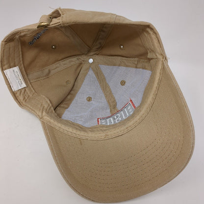 USO Support Our Heroes Slideback Hat Tan OS Adjustable Embroidered Cotton