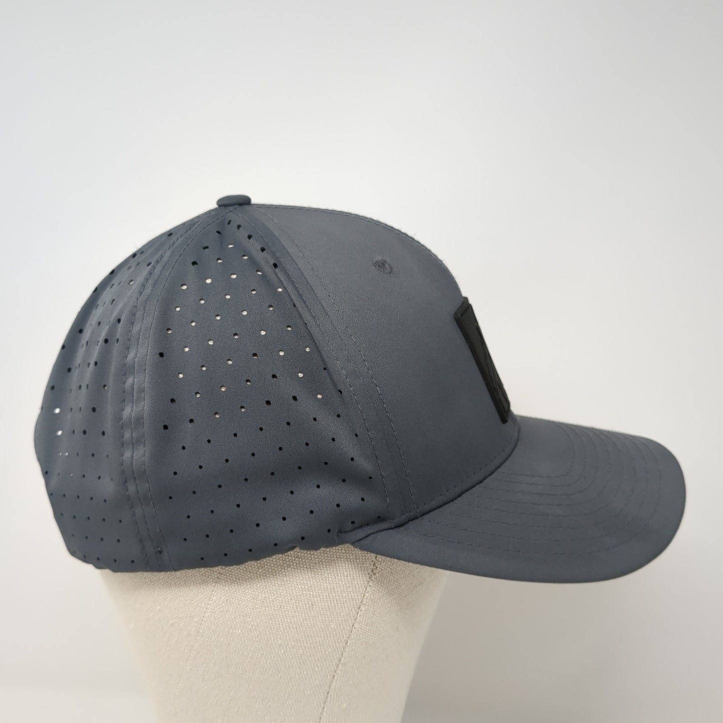 Richardson Patch Snapback Hat Gray Large Solid Adjustable Laser Cut