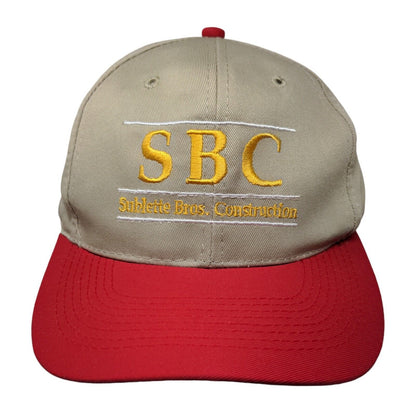 SBC Sublette Bros Construction Snapback Hat Multicolor OSFA Embroidered Otto Cap