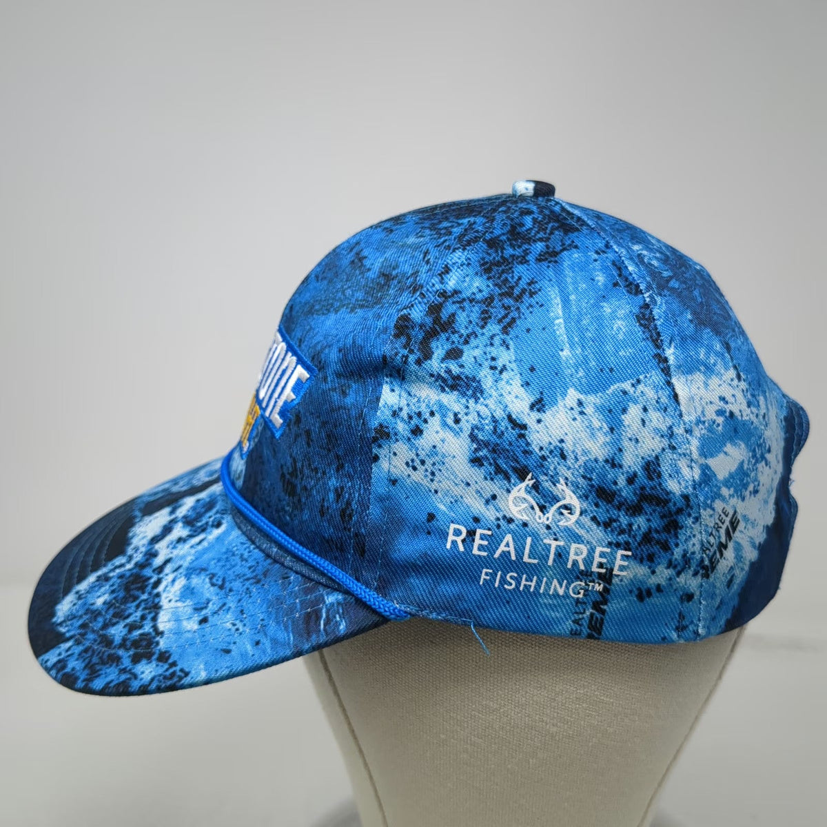 Keystone Light Snapback Blue One Size Realtree Fishing Pattern Rope Bill Hat