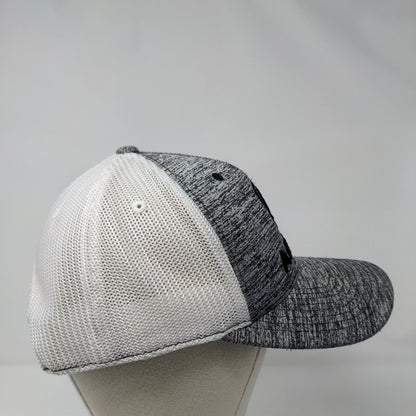 Ariat Snapback Trucker Hat Gray OS Adjustable 110 Flexfit Tech Patriotic Yupoong