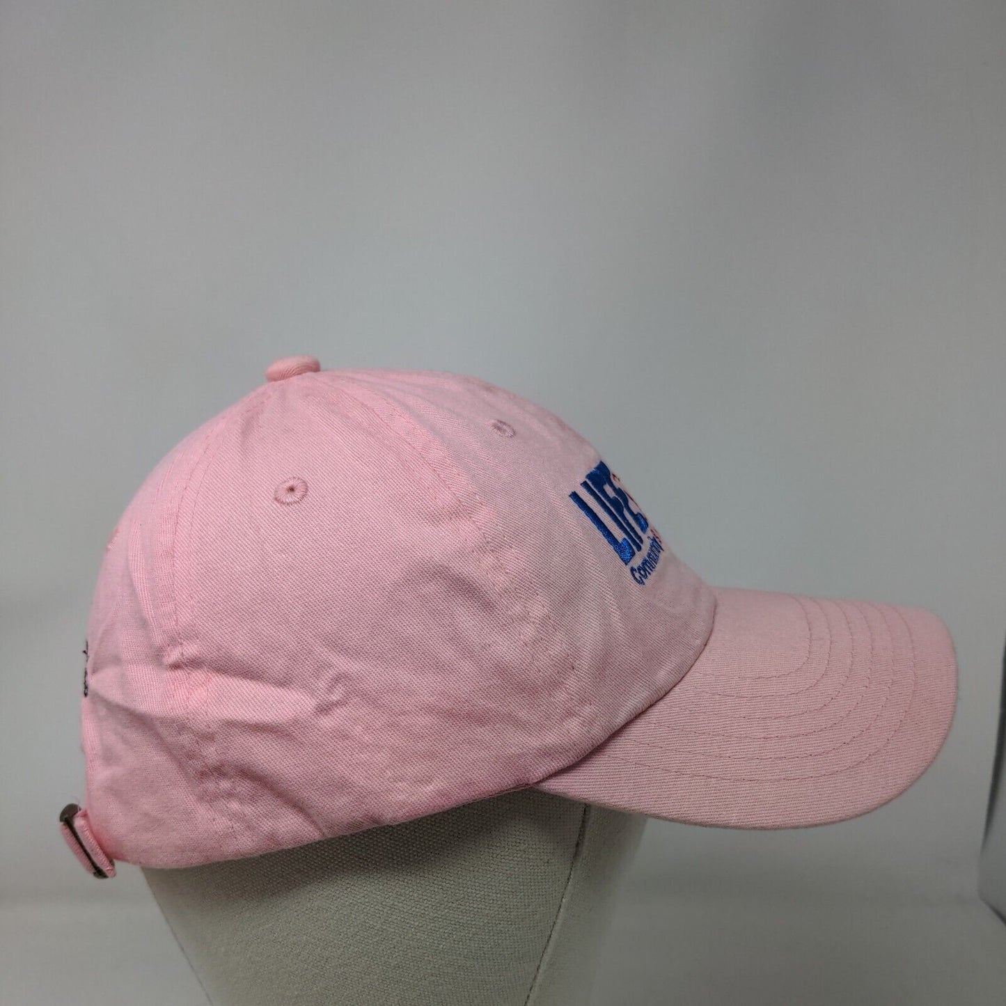 Life South Community Blood Centers Slideback Hat Pink One Size Embroidered