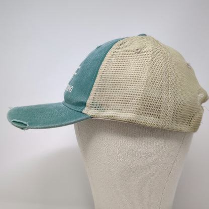 Adams Trucker Hat Green One Size MILF Man I Love Fishing Mesh Back Snapback