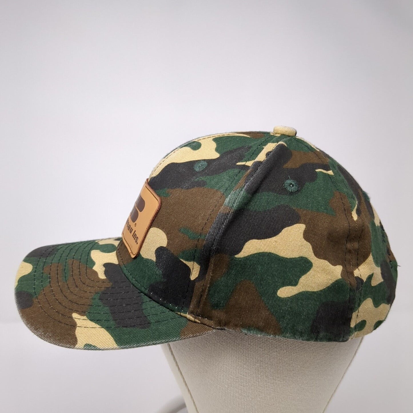Farm Bureau Ins. Patch Snapback Hat Camouflage One Size Adjustable