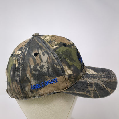 American Crane & Safety Level 2 Rigger Strapback Hat Camo One Size Outdoor Cap