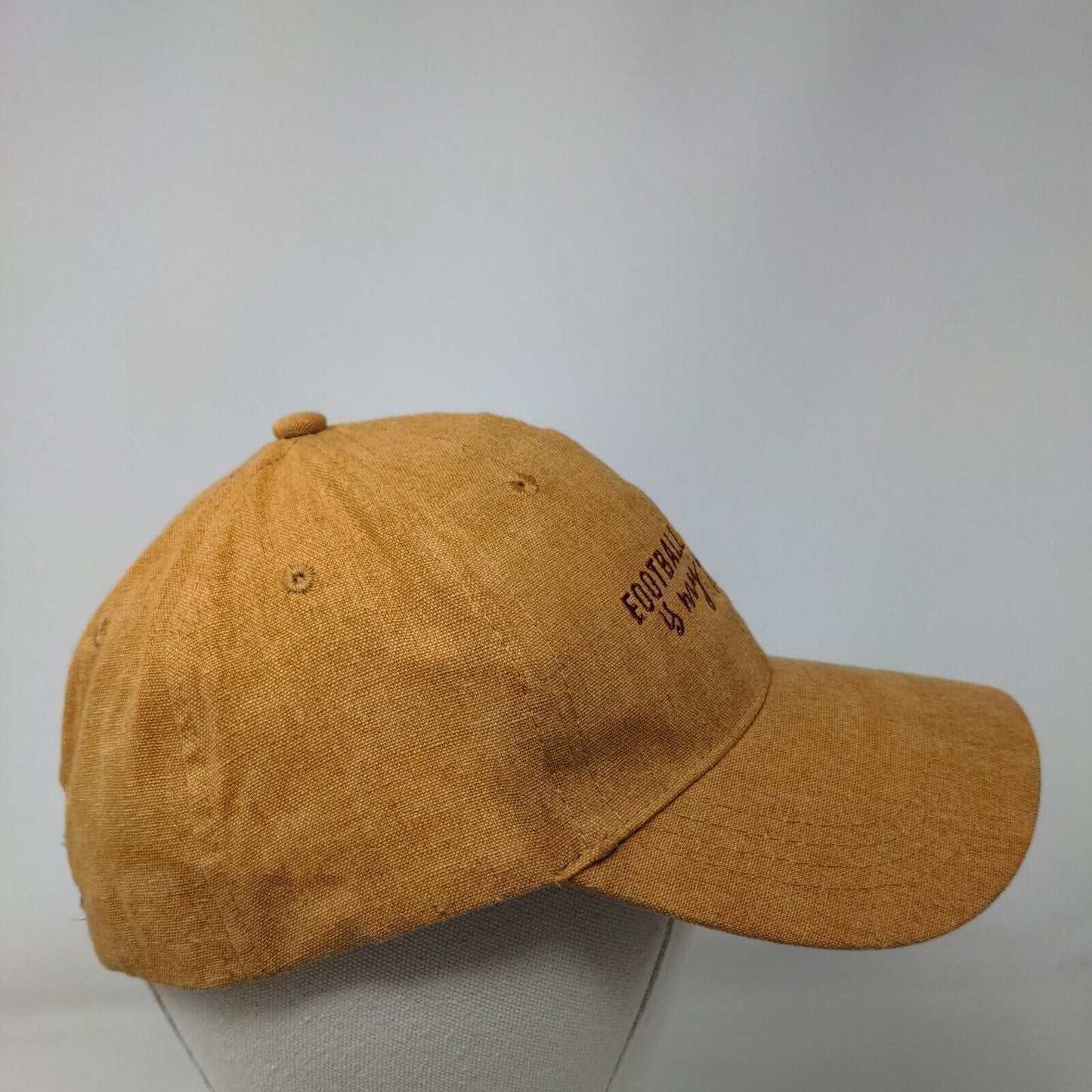Football Is My Favorite Season Slideback Hat Brown One Size Embroidered