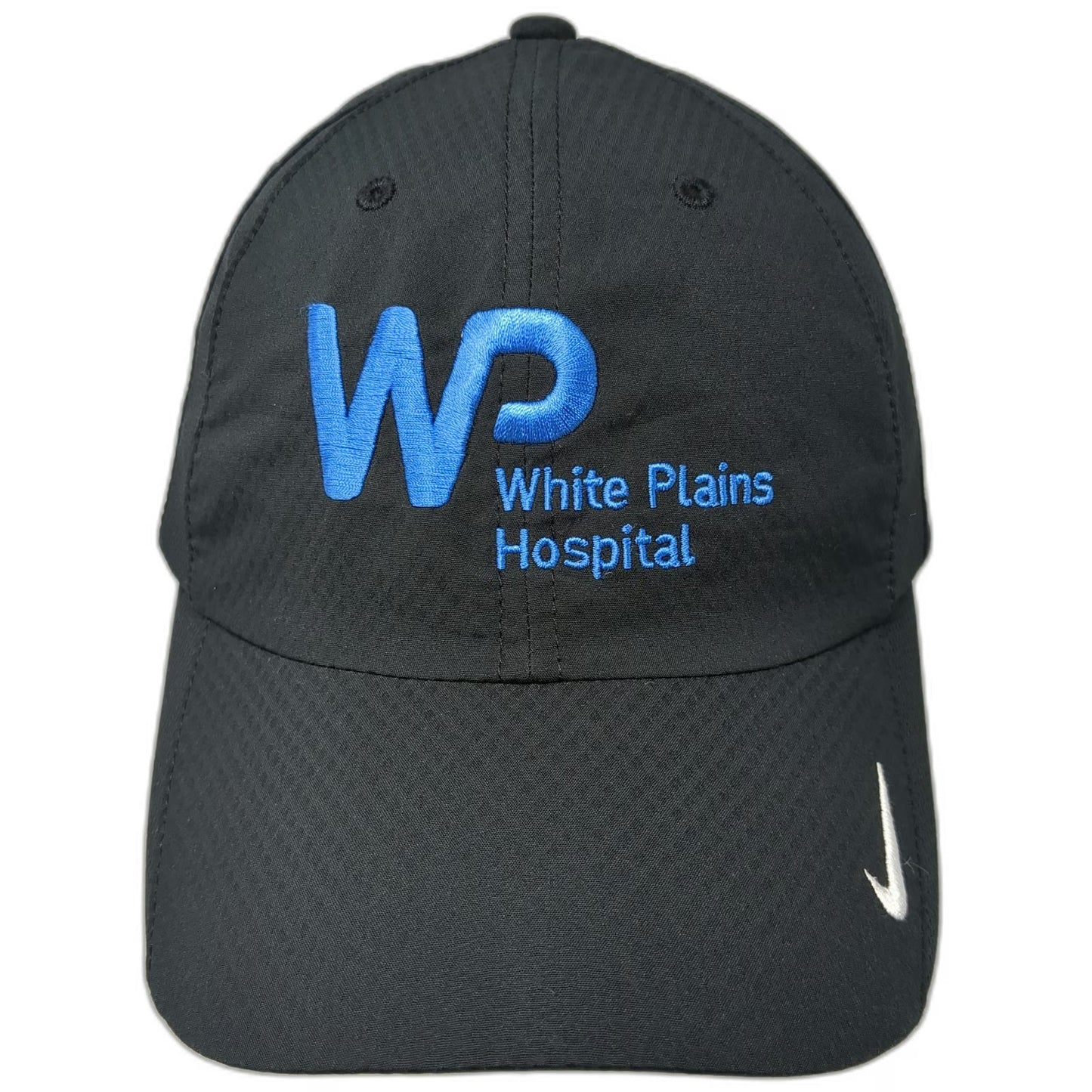 Nike Baseball Cap Black One Size Dri-Fit White Plains Hospital Adjustable Hat