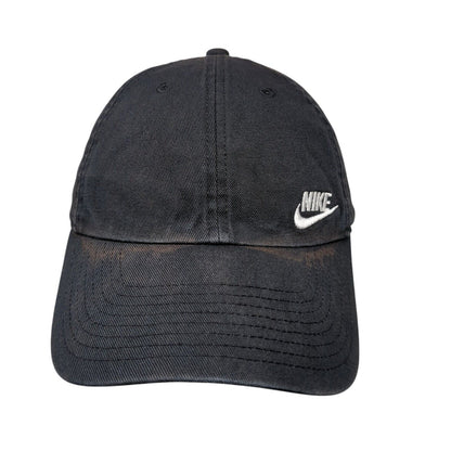 Nike Slideback Hat Black OSFM Adjustable Heritage86 Swoosh 6 Panel