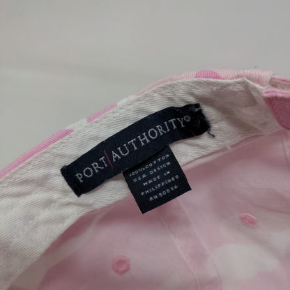 Port Authority Strapback Hat Pink Camouflage One Size Embroidered 6 Panel