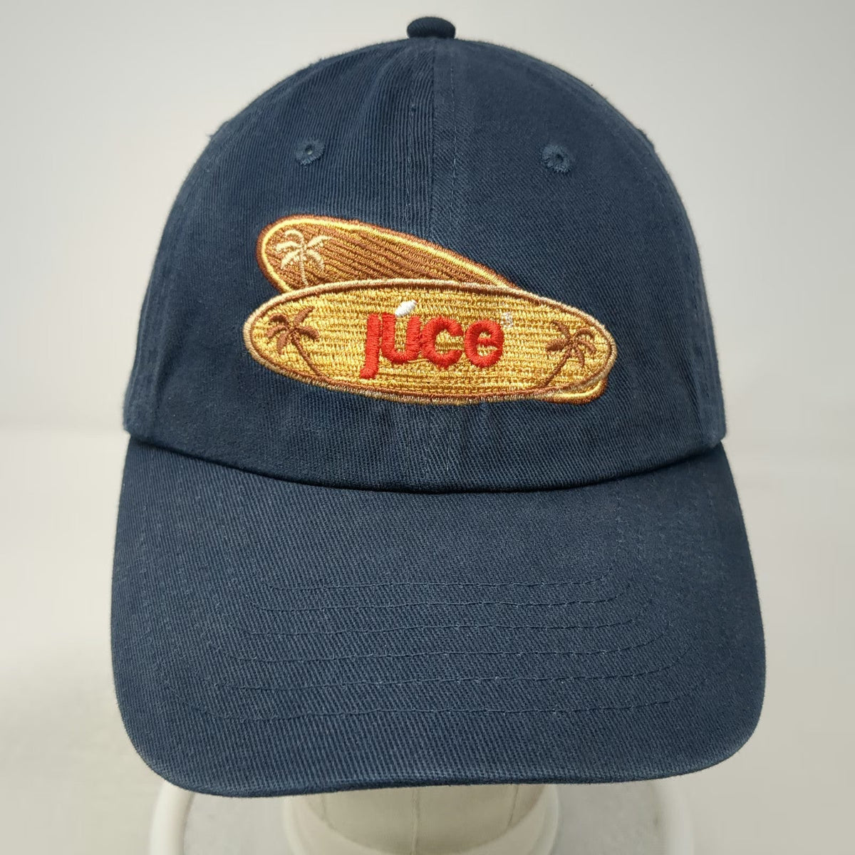 Juce Surfboard Baseball Cap Blue One Size Palm Trees Slideback Cotton Surf Hat
