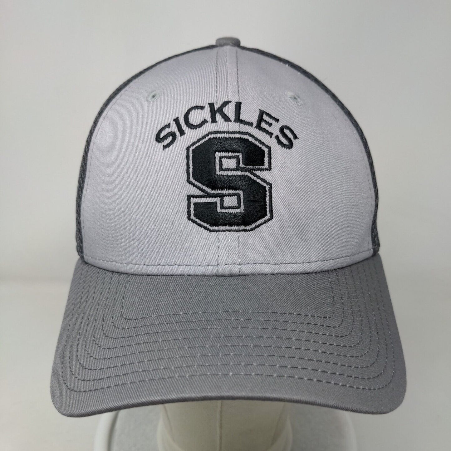 Sickles Mesh Back Fitted Hat Gray Small-Medium Embroidered Colorblock