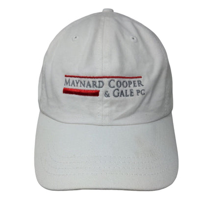 Maynard Cooper & Gale PC Slideback Hat White OSFA Embroidered 6 Panel