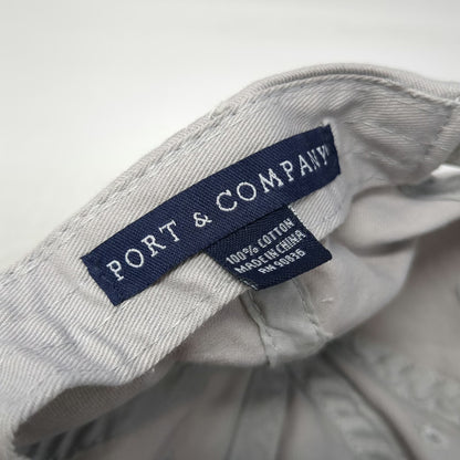 Port & Company Baseball Cap Gray OSFM Sylvania Embroidered Strapback Cotton hat