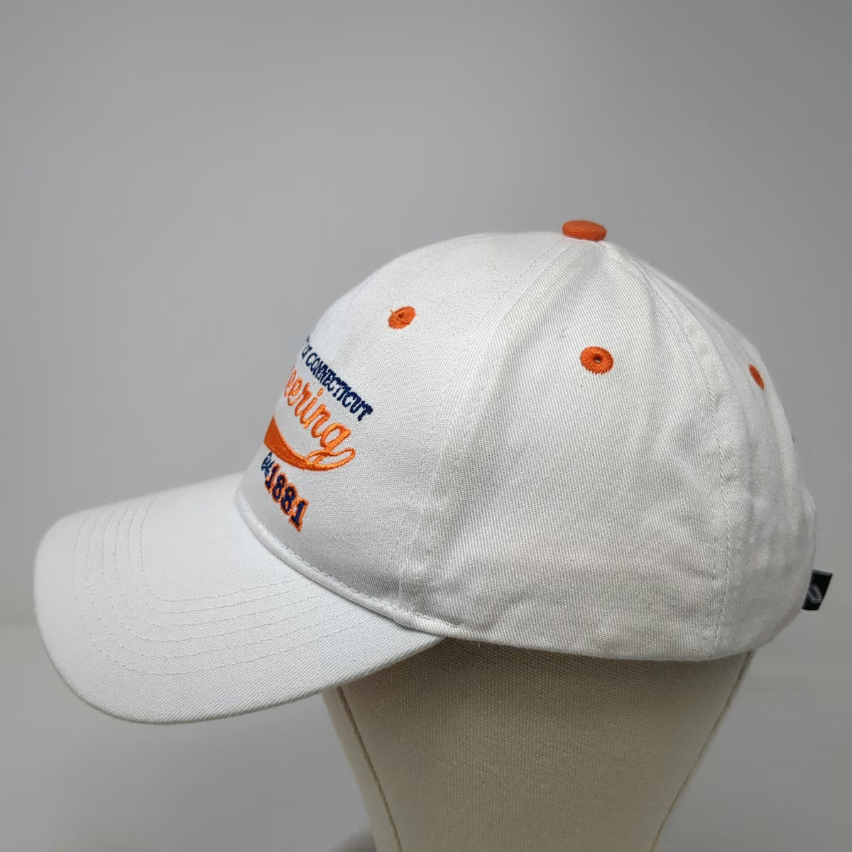 Pacific Headwear Baseball Cap White One Size UConn Engineering Strapback Hat