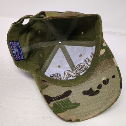Eagle Crest USAF Green Brown Baseball Cap One Size Strapback Hat Embroidery