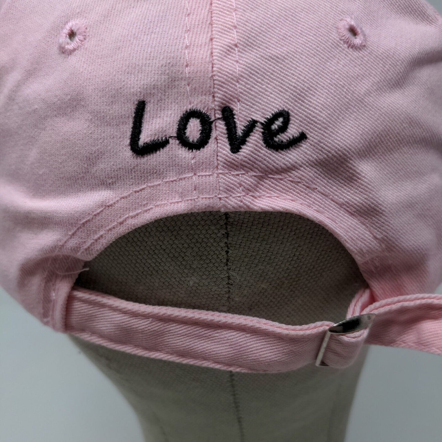 Unbranded Women's Slideback Hat Pink Adjustable Acrylic K Pop Love Logo