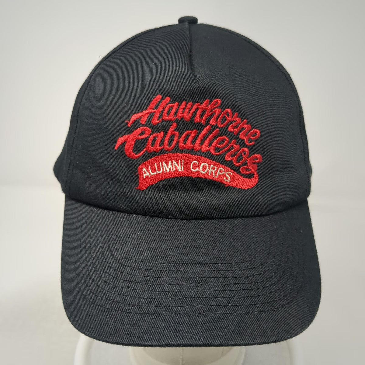 King Cap Hawthorne Caballeros Alumni Corps 5 Panel Black Hat One Size Snapback