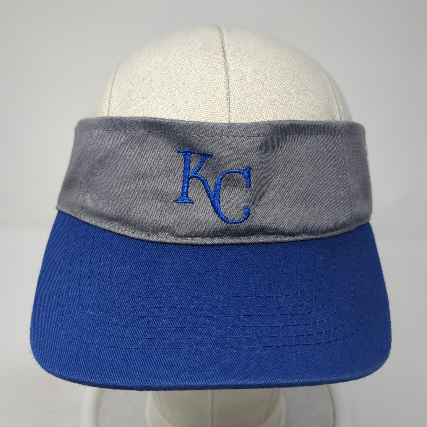 KC Sun Visor Hat Multicolor One Size Adjustable Strap Embroidered Lightweight