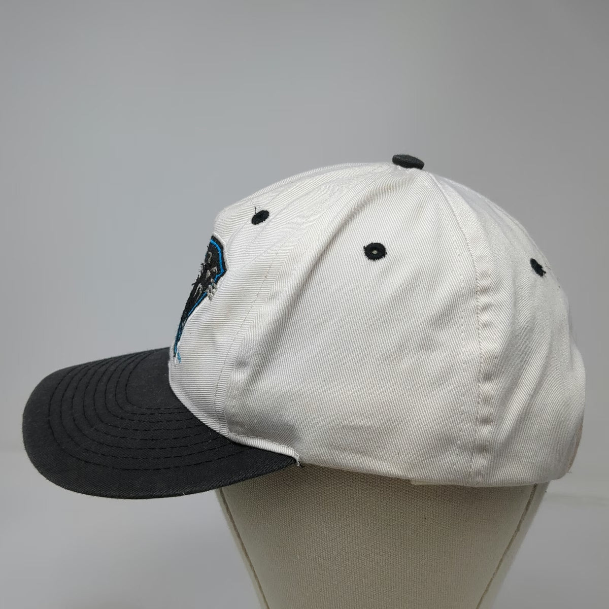 Universal NFL Carolina Panthers Snapback White One Size Hat Green Underbrim