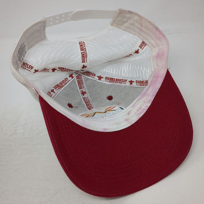 Dierks Bentley Mountain High Red Trucker Hat One Size Mesh Back Snapback Patch