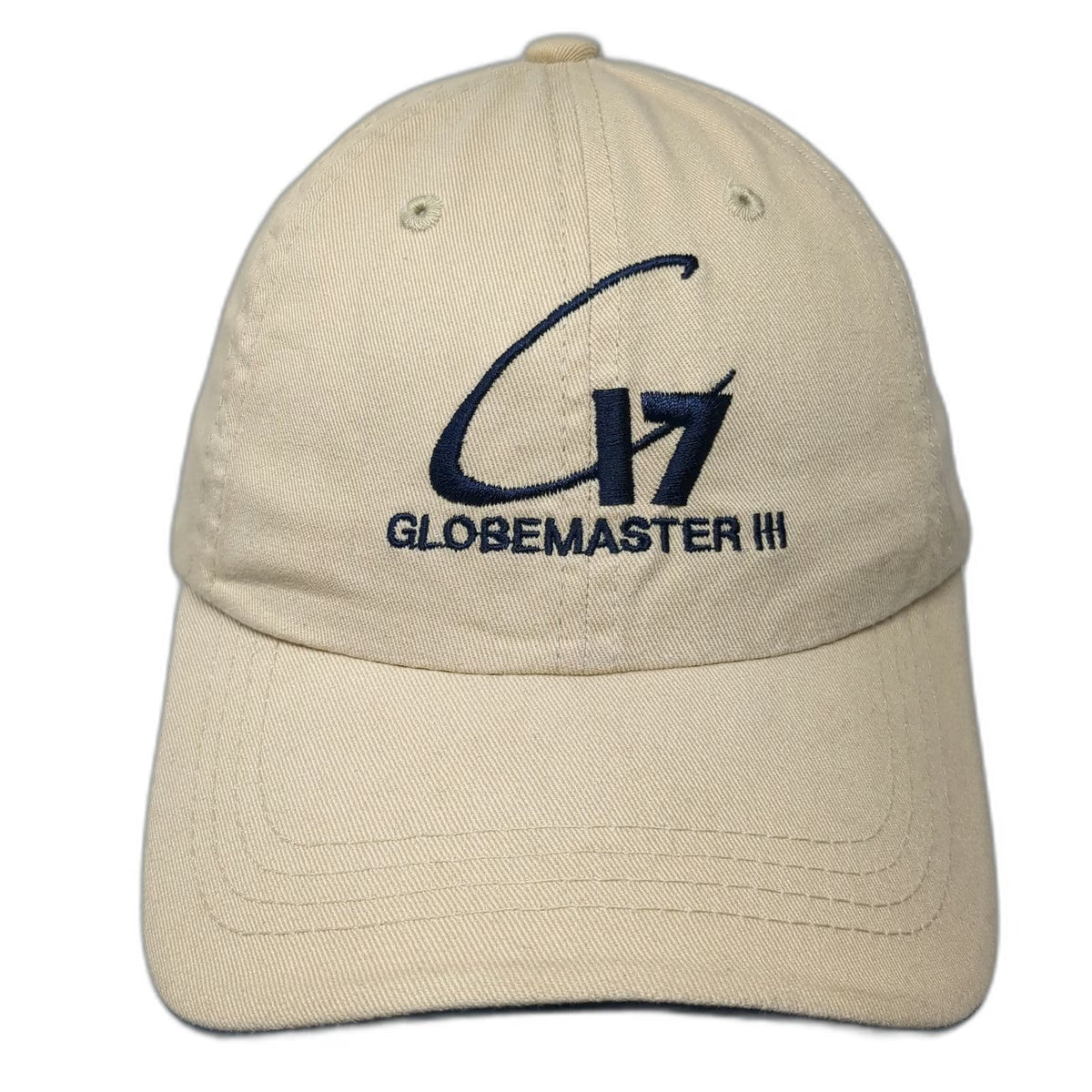 Sportsman Baseball Cap Beige Blue One Size C17 Globemaster III Slideback Hat