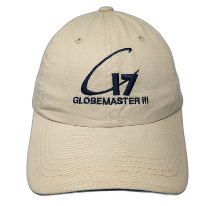 Sportsman Baseball Cap Beige Blue One Size C17 Globemaster III Slideback Hat