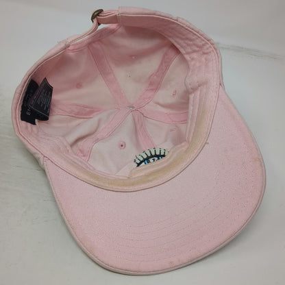 Empyre Baseball Cap Pink One Size Embroidered Eye Graphic Slideback Cotton Hat