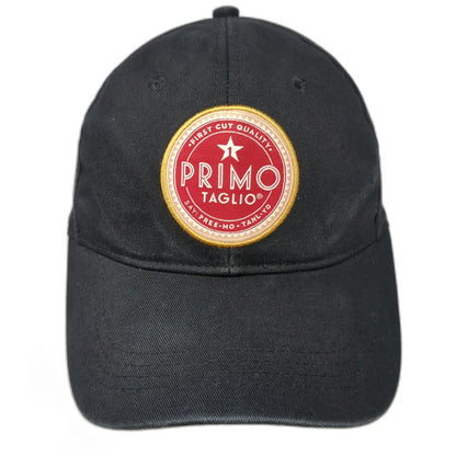 Primo Taglio Deli Logo Hat Black Baseball Cap One Size Slideback Cotton