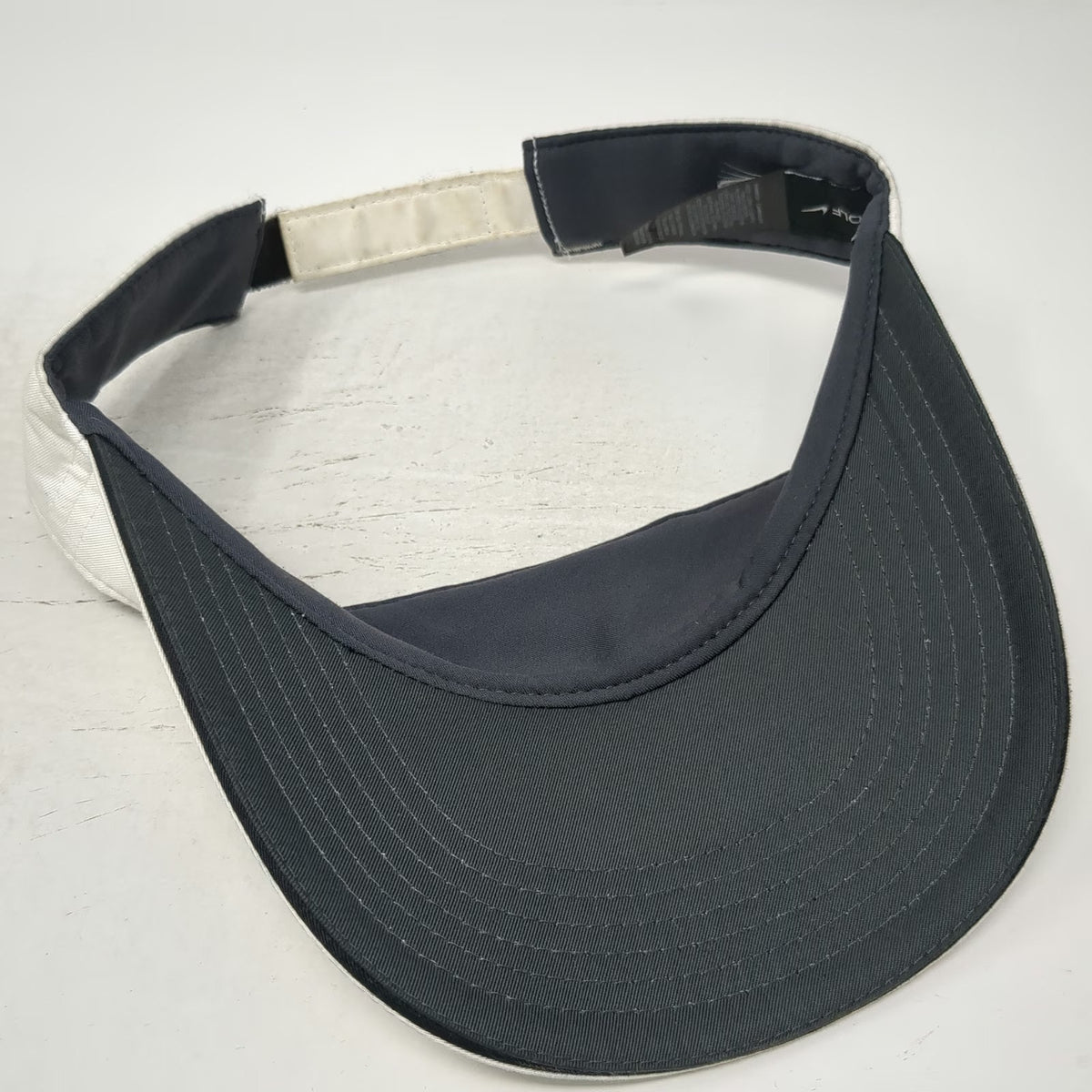 Nike Golf Visor White One Size Swoosh Nike One VR Victory Red Polyester Hat