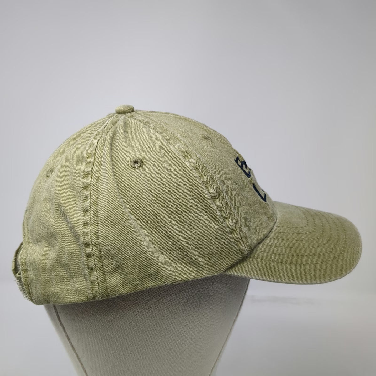 J Hats Baseball Cap Green One Size Bass Lake Embroidery Strapback Twill Hat