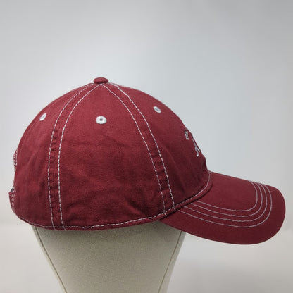 Prairie Mountain Baseball Cap Red One Size Alaska Last Frontier Slideback Hat
