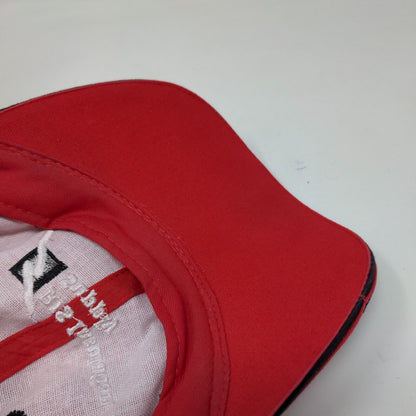 RIS Insulation Supply Flame Strapback Hat Red OSFM Embroidered Otto