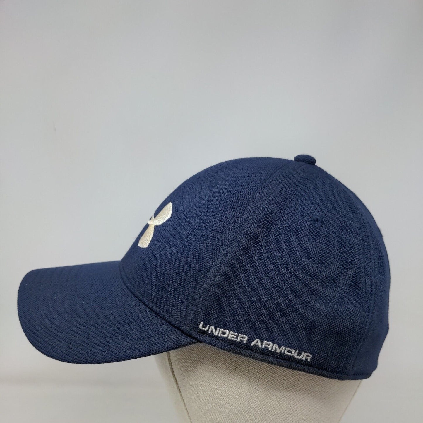Under Armour HeatGear Fitted Hat Blue M/L Embroidered Protect This House