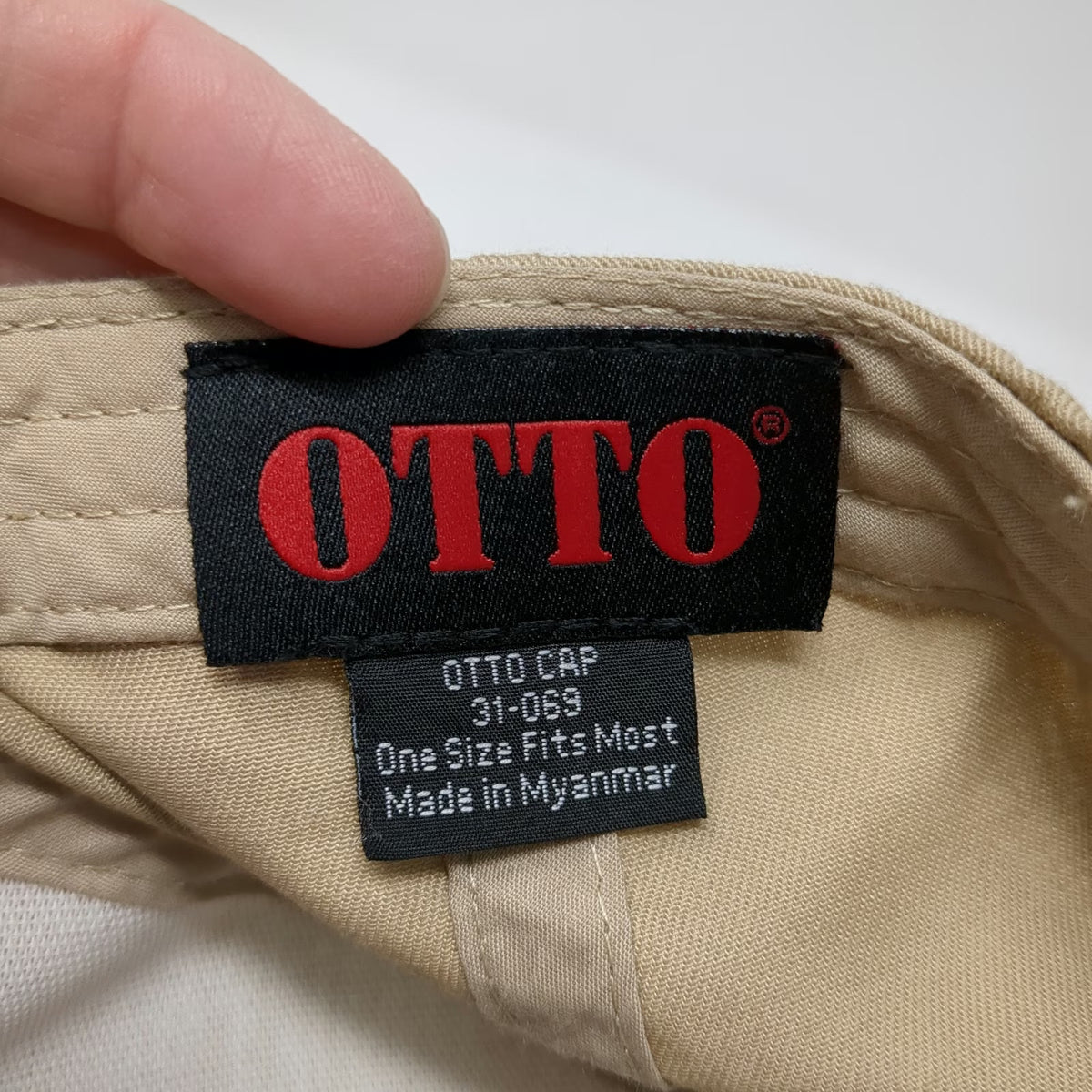 Otto 5 Panel Hat Beige Red One Size Snapback Buck Around And Find Out Columbus