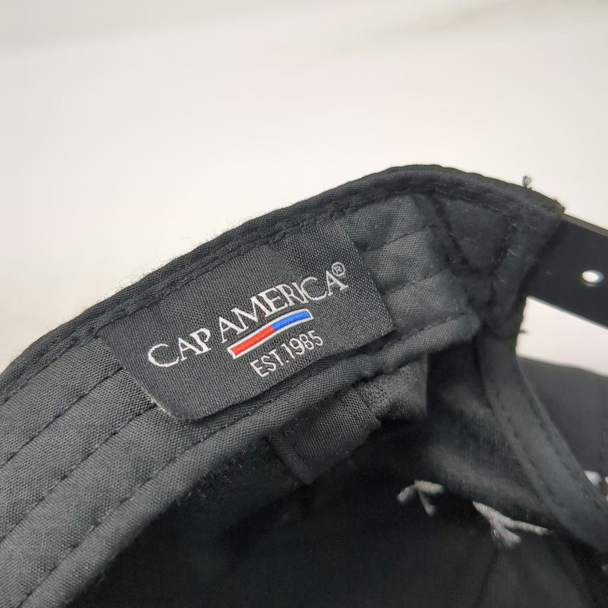 Cap America 5 Panel Black One Size Hat SOLV 50th Anniversary Rope Snapback